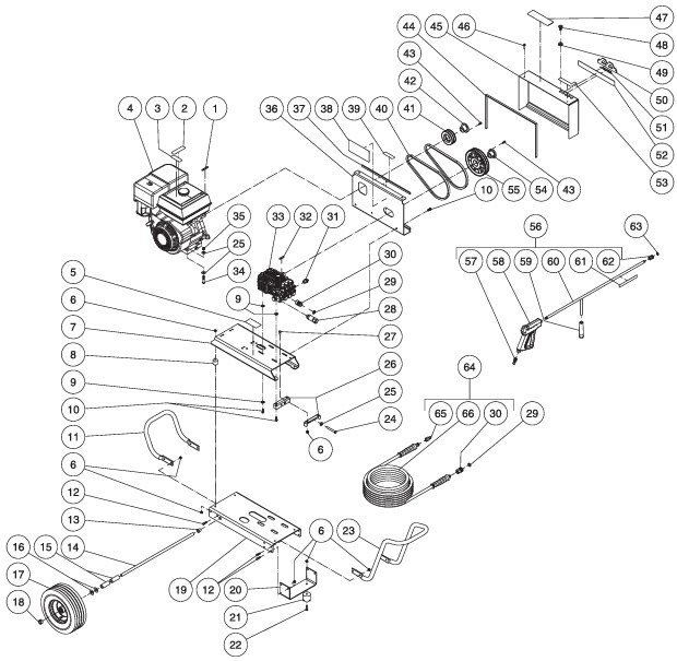 MITM CA-3004-0MHB pressure washer parts